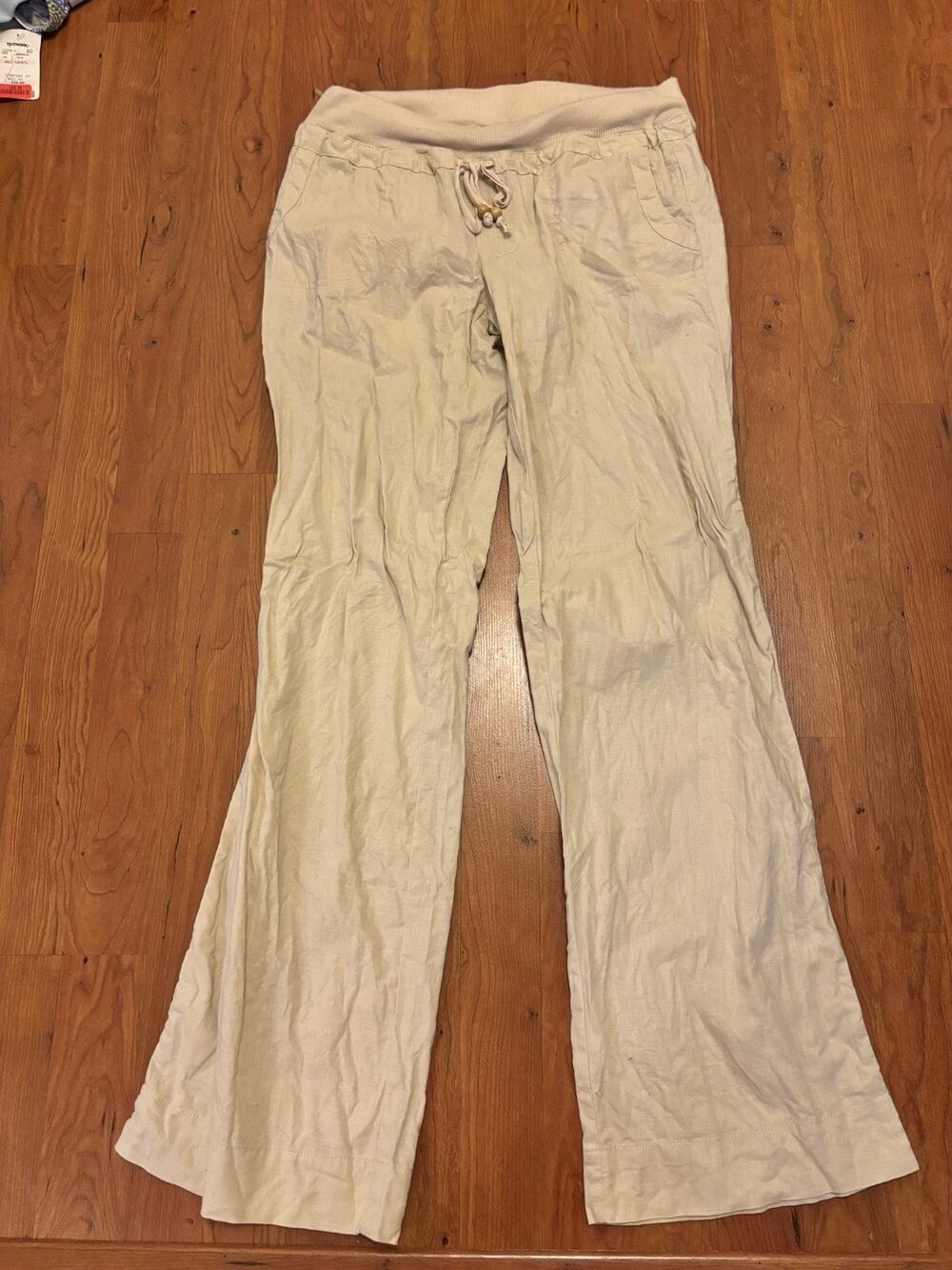 Wet Seal Vintage 90s Linen Cotton Mix Pants Size M